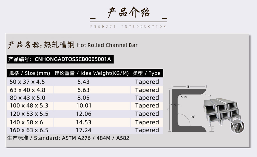 304不銹鋼槽鋼產品介紹